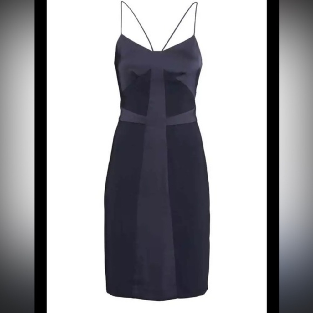 Beautiful Little Black Geometric Dress